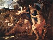 Nicolas Poussin Apollo and Daphne 1625Oil on canvas oil painting reproduction